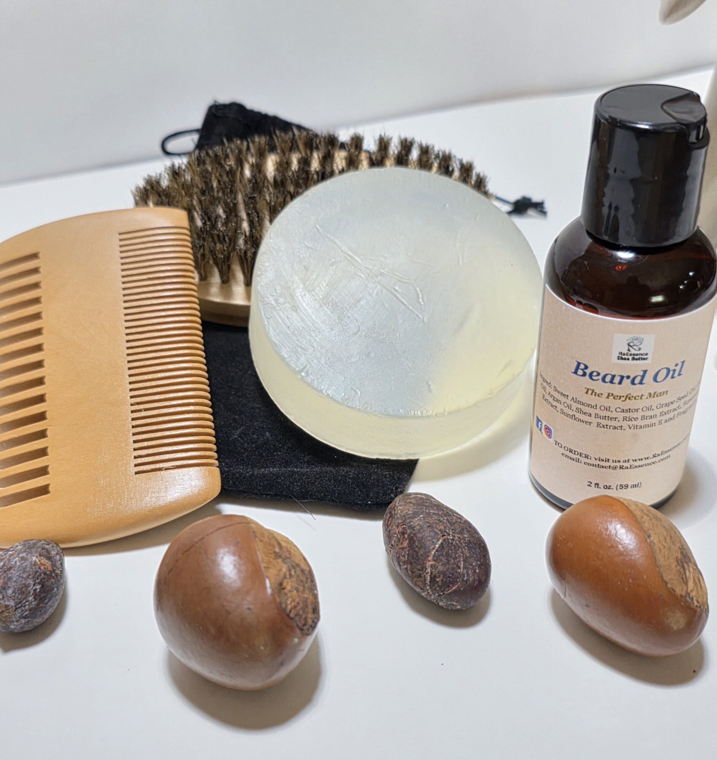 Men’s Beard Care Bundle – RaEssence Shea Butter